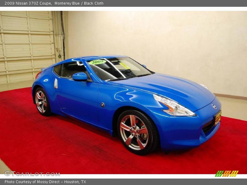 Monterey Blue / Black Cloth 2009 Nissan 370Z Coupe