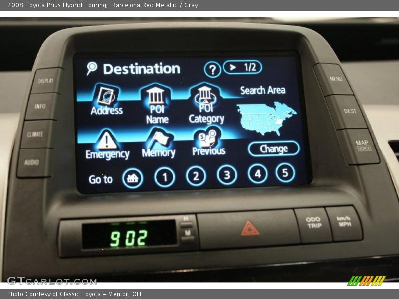 Barcelona Red Metallic / Gray 2008 Toyota Prius Hybrid Touring