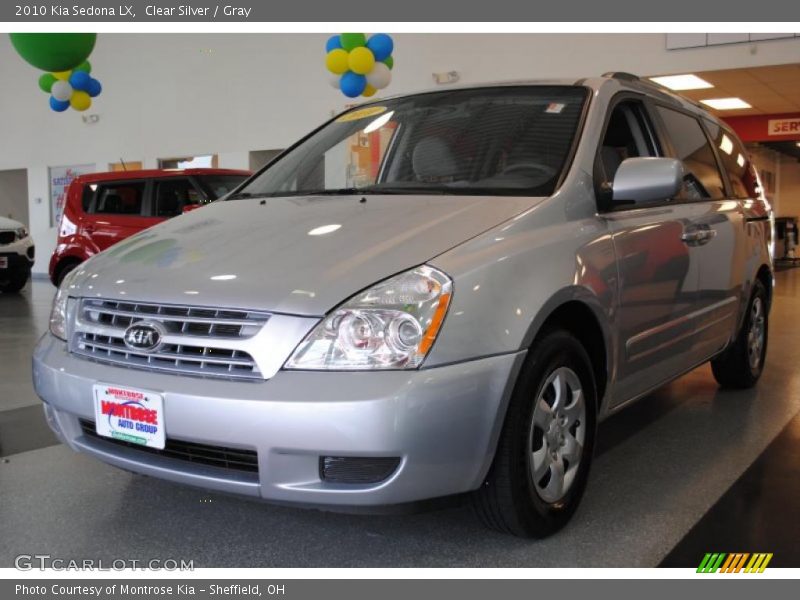 Clear Silver / Gray 2010 Kia Sedona LX