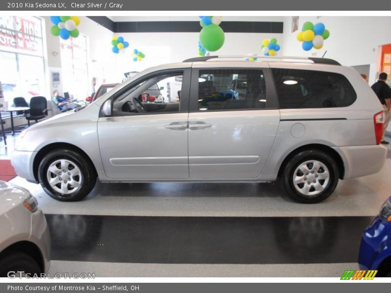 Clear Silver / Gray 2010 Kia Sedona LX