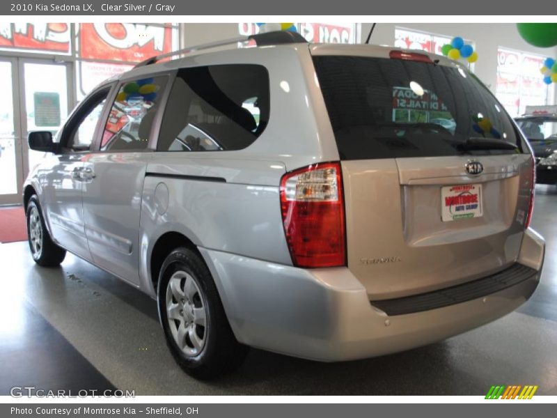 Clear Silver / Gray 2010 Kia Sedona LX