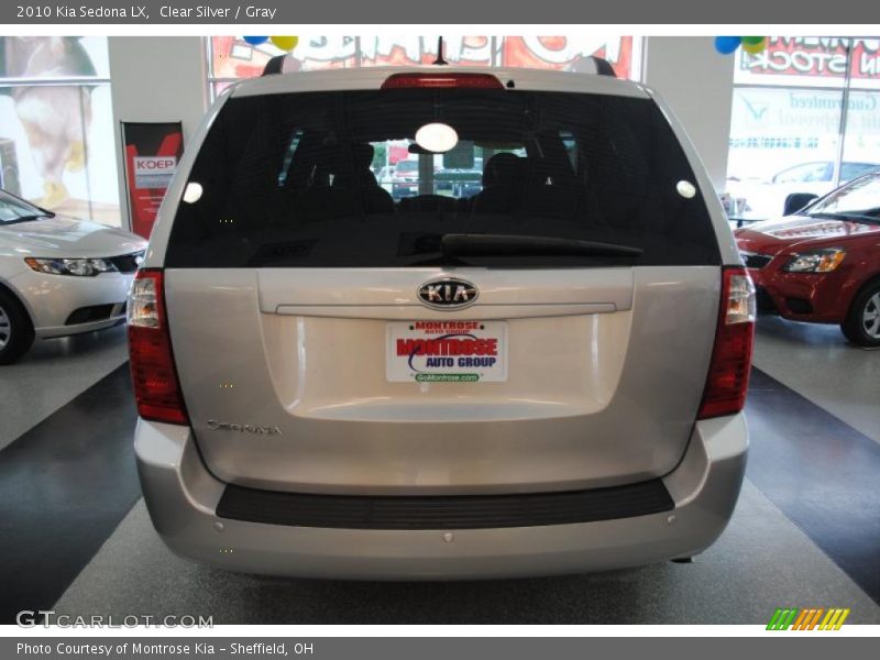 Clear Silver / Gray 2010 Kia Sedona LX