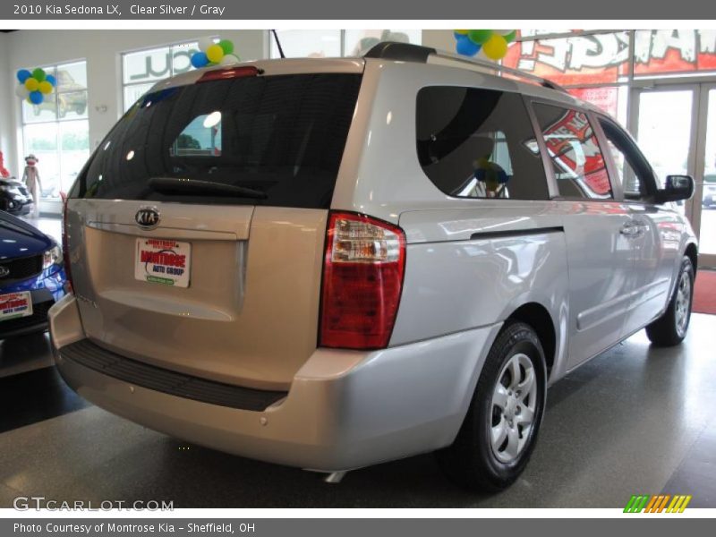 Clear Silver / Gray 2010 Kia Sedona LX