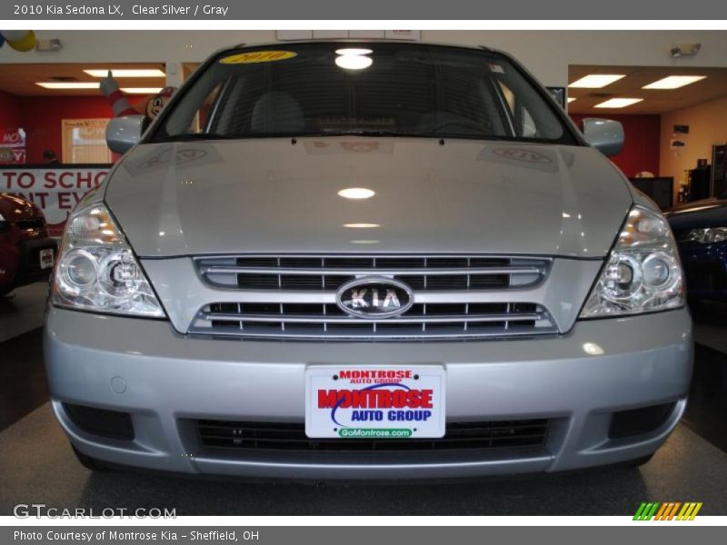 Clear Silver / Gray 2010 Kia Sedona LX