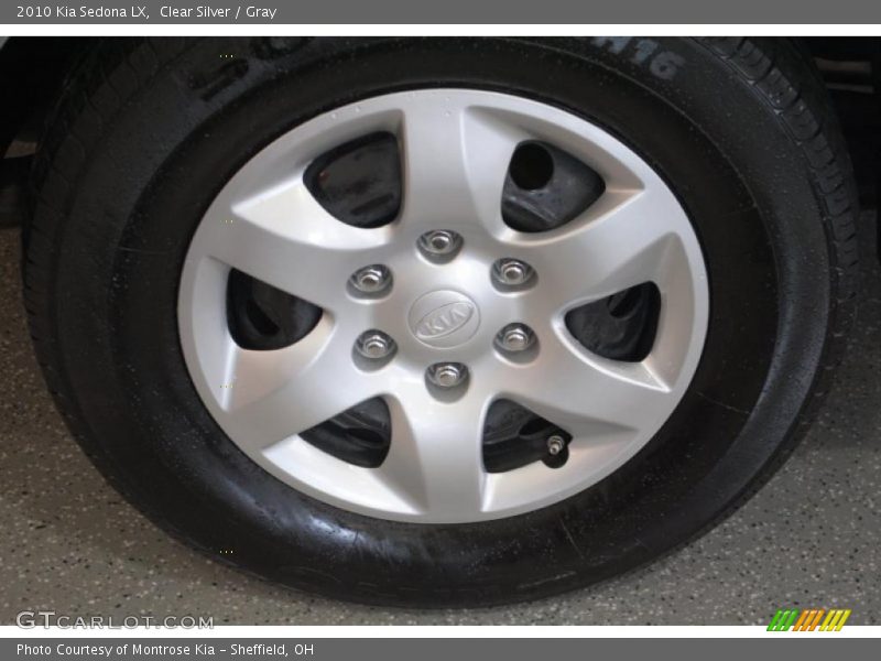 Clear Silver / Gray 2010 Kia Sedona LX