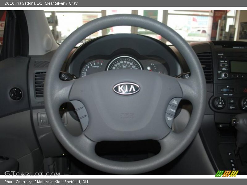 Clear Silver / Gray 2010 Kia Sedona LX