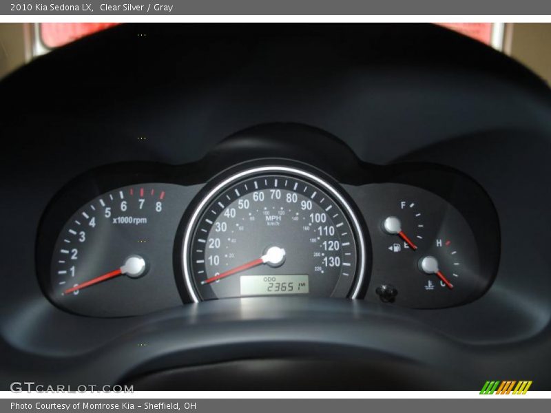 Clear Silver / Gray 2010 Kia Sedona LX