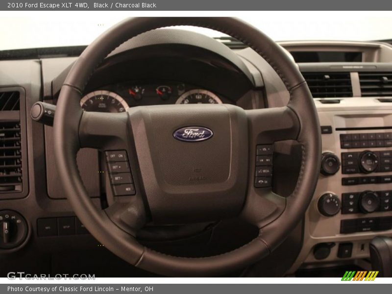 Black / Charcoal Black 2010 Ford Escape XLT 4WD