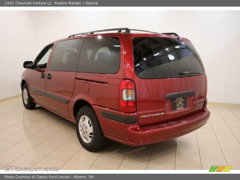 Redfire Metallic / Neutral 2003 Chevrolet Venture LS