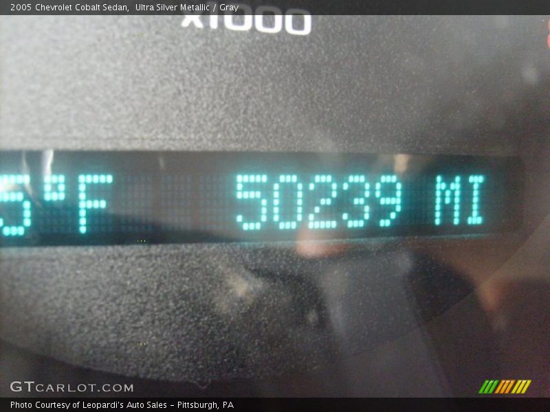 Ultra Silver Metallic / Gray 2005 Chevrolet Cobalt Sedan