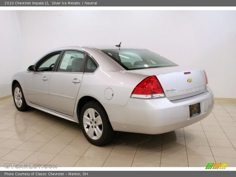Silver Ice Metallic / Neutral 2010 Chevrolet Impala LS