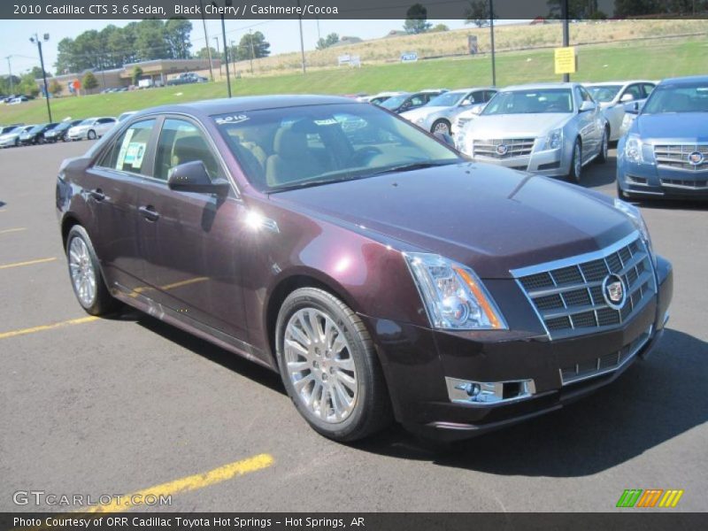 Black Cherry / Cashmere/Cocoa 2010 Cadillac CTS 3.6 Sedan