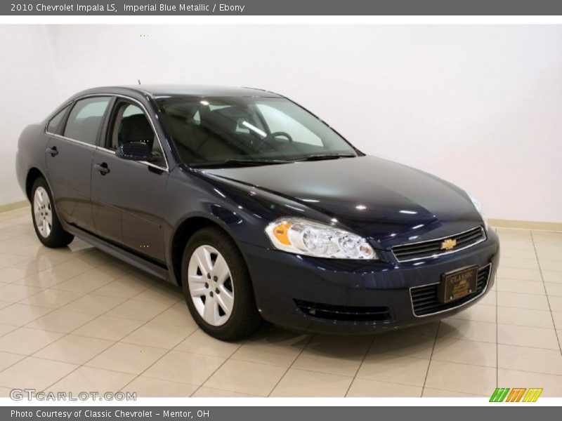 Imperial Blue Metallic / Ebony 2010 Chevrolet Impala LS