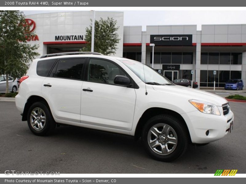 Super White / Taupe 2008 Toyota RAV4 4WD
