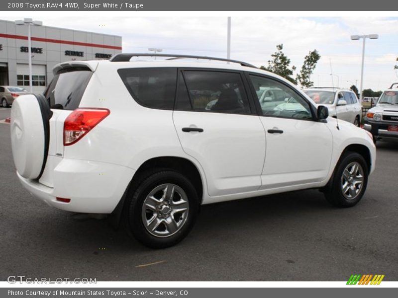 Super White / Taupe 2008 Toyota RAV4 4WD