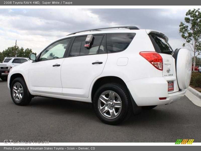 Super White / Taupe 2008 Toyota RAV4 4WD
