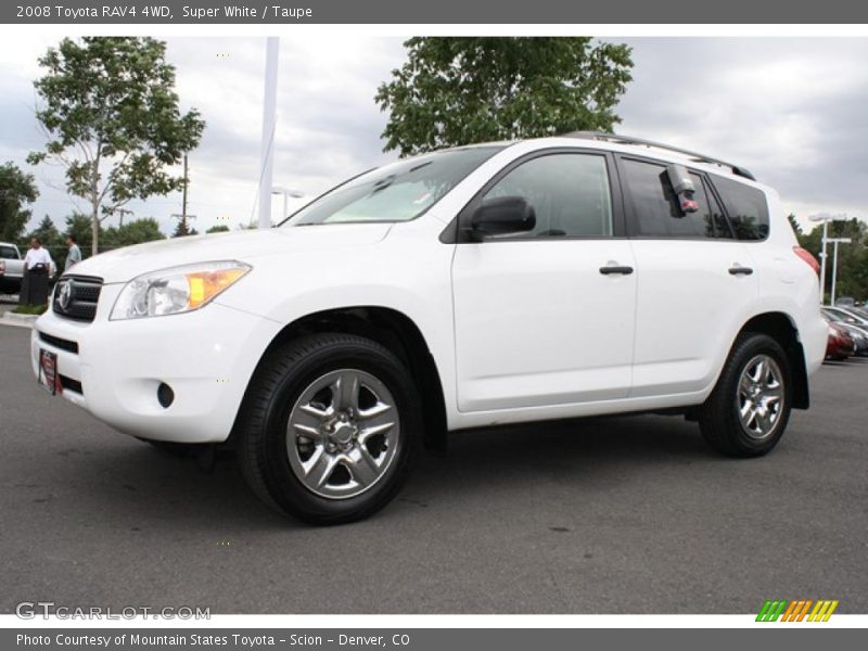 Super White / Taupe 2008 Toyota RAV4 4WD