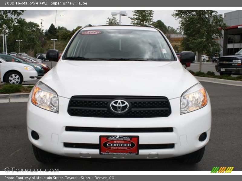 Super White / Taupe 2008 Toyota RAV4 4WD