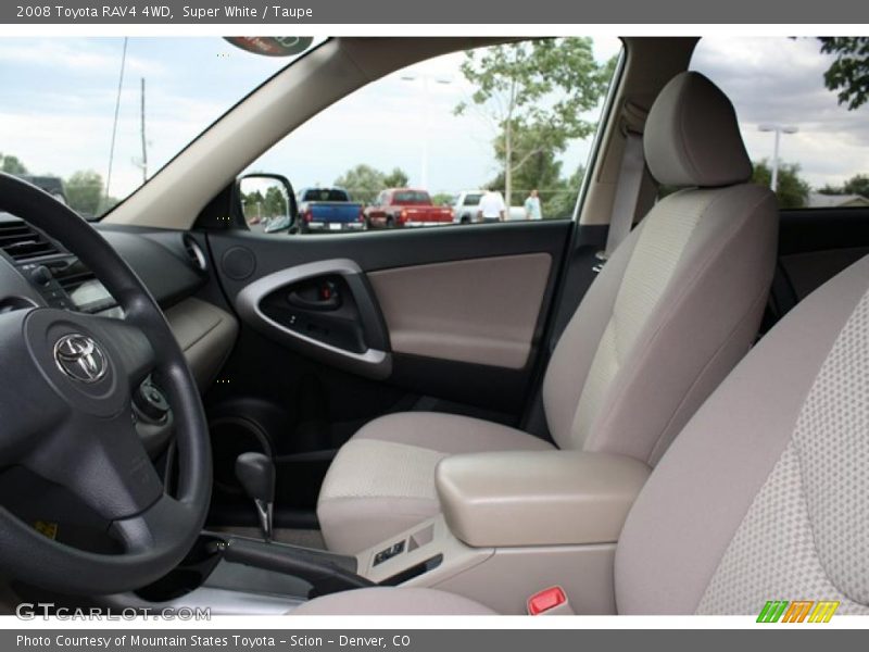 Super White / Taupe 2008 Toyota RAV4 4WD