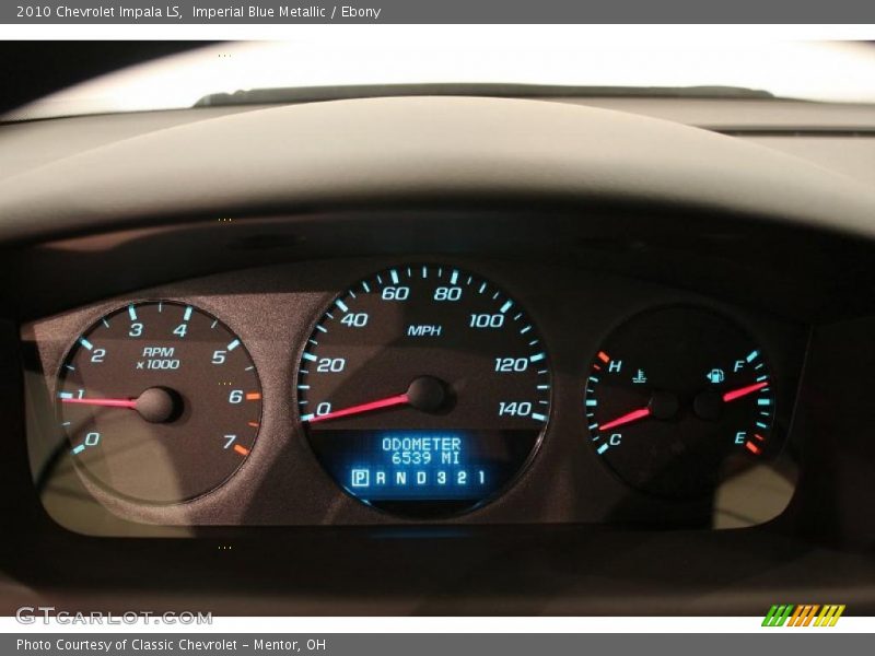 Imperial Blue Metallic / Ebony 2010 Chevrolet Impala LS