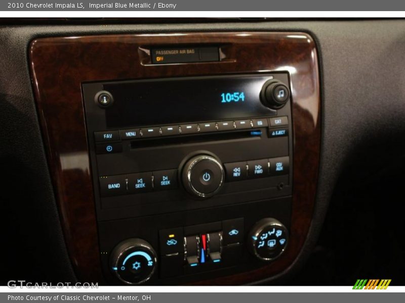 Imperial Blue Metallic / Ebony 2010 Chevrolet Impala LS