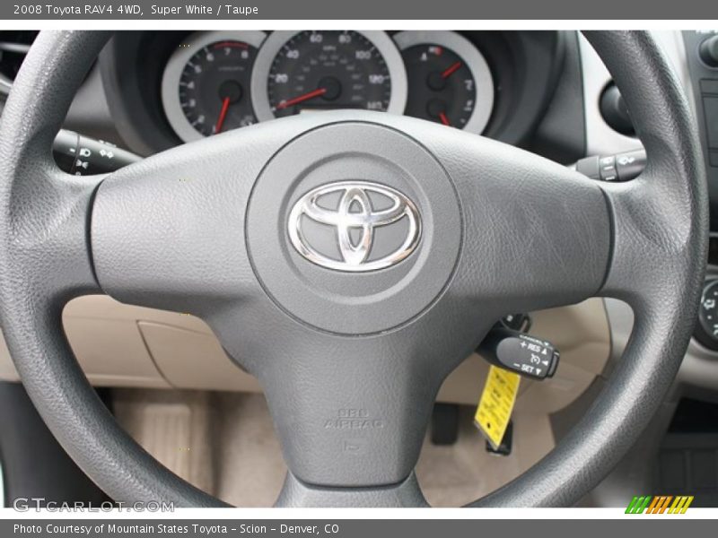 Super White / Taupe 2008 Toyota RAV4 4WD