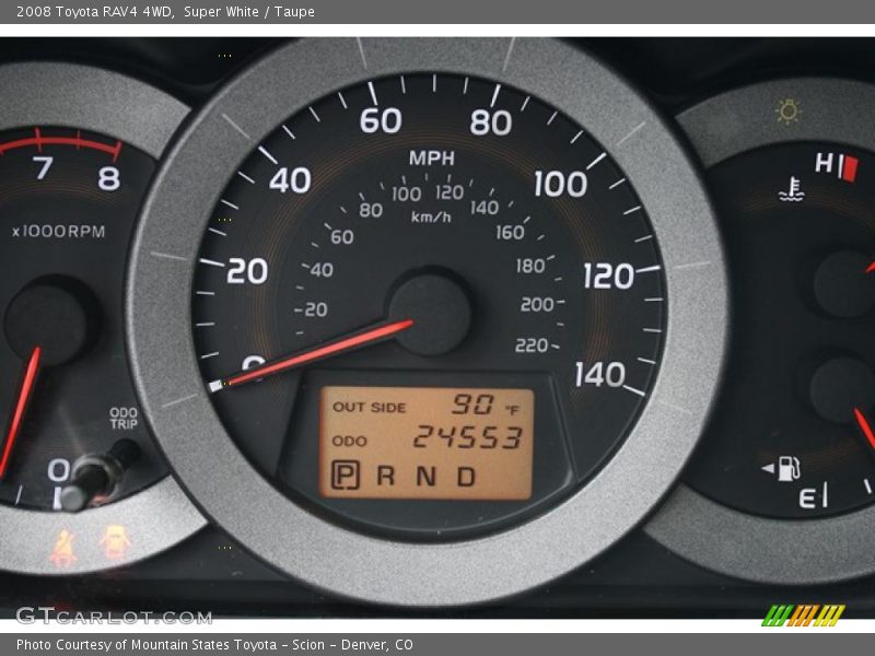Super White / Taupe 2008 Toyota RAV4 4WD