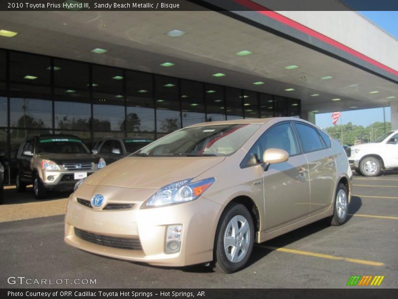 Sandy Beach Metallic / Bisque 2010 Toyota Prius Hybrid III