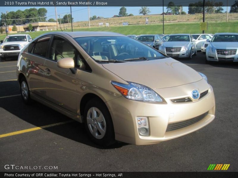 Sandy Beach Metallic / Bisque 2010 Toyota Prius Hybrid III