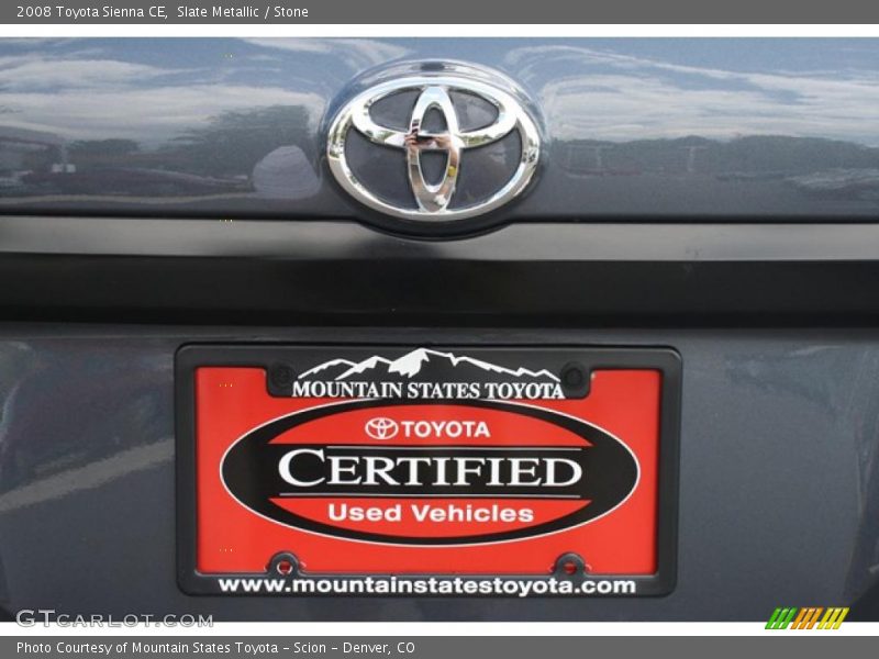 Slate Metallic / Stone 2008 Toyota Sienna CE