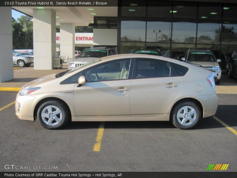 Sandy Beach Metallic / Bisque 2010 Toyota Prius Hybrid III