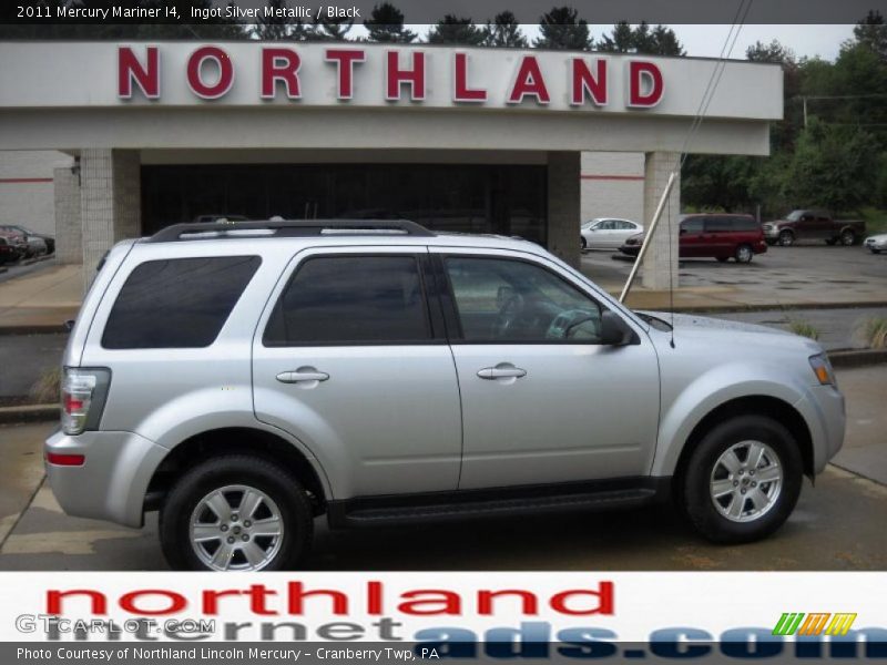 Ingot Silver Metallic / Black 2011 Mercury Mariner I4