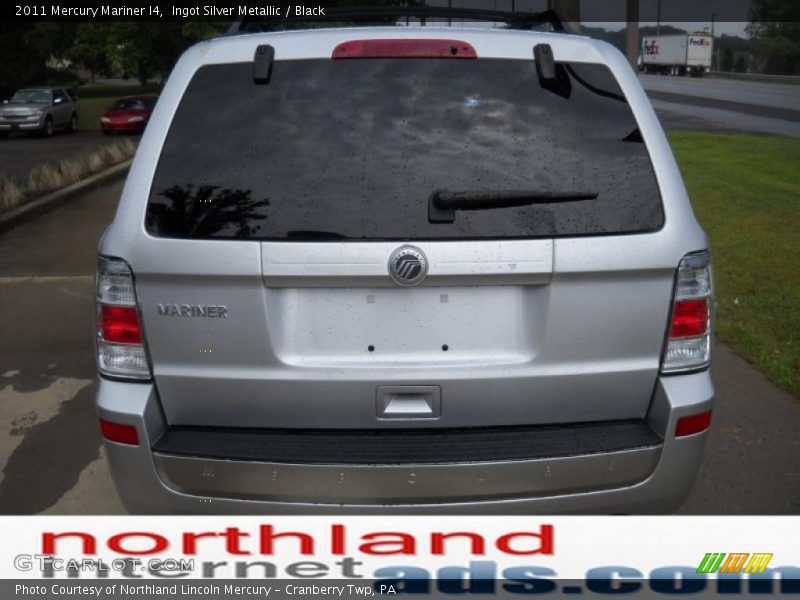 Ingot Silver Metallic / Black 2011 Mercury Mariner I4