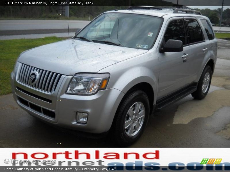 Ingot Silver Metallic / Black 2011 Mercury Mariner I4