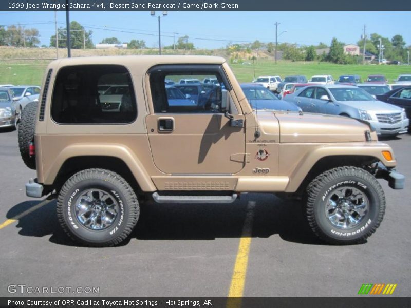Desert Sand Pearlcoat / Camel/Dark Green 1999 Jeep Wrangler Sahara 4x4