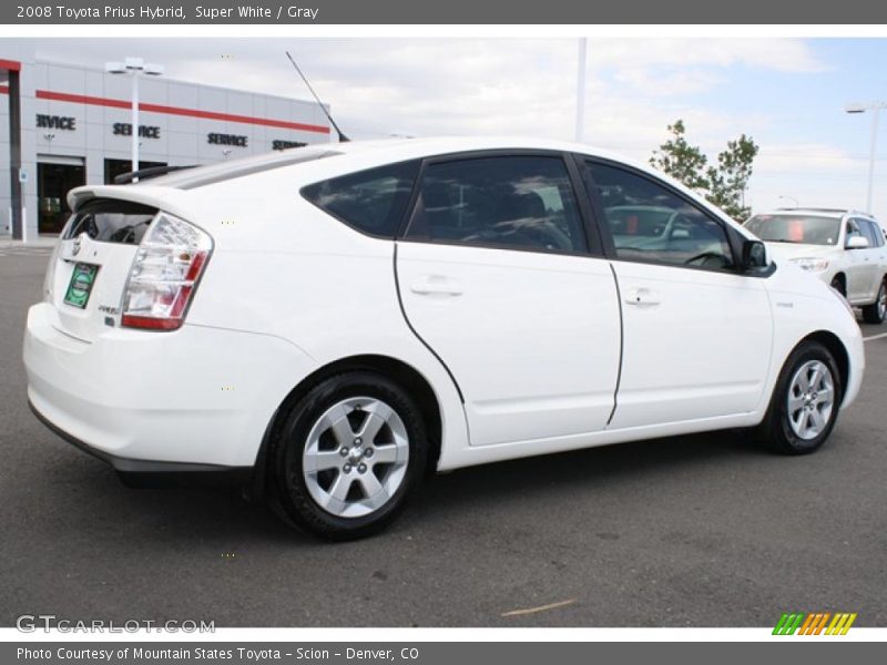 Super White / Gray 2008 Toyota Prius Hybrid