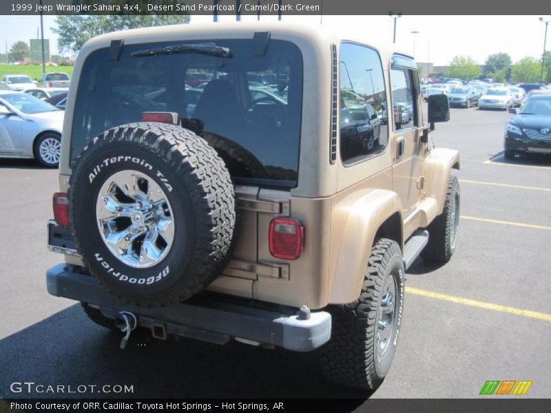 Desert Sand Pearlcoat / Camel/Dark Green 1999 Jeep Wrangler Sahara 4x4