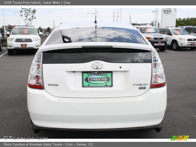 Super White / Gray 2008 Toyota Prius Hybrid