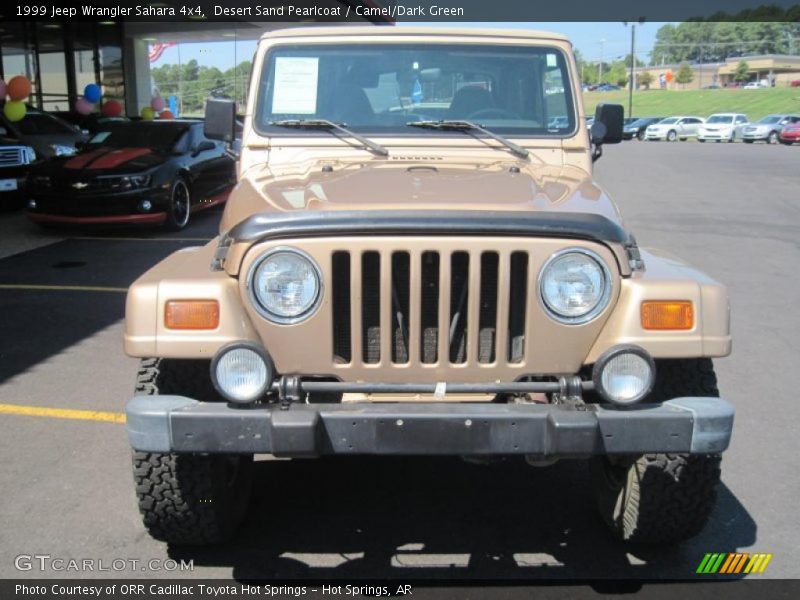 Desert Sand Pearlcoat / Camel/Dark Green 1999 Jeep Wrangler Sahara 4x4