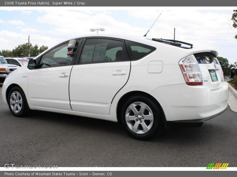 Super White / Gray 2008 Toyota Prius Hybrid
