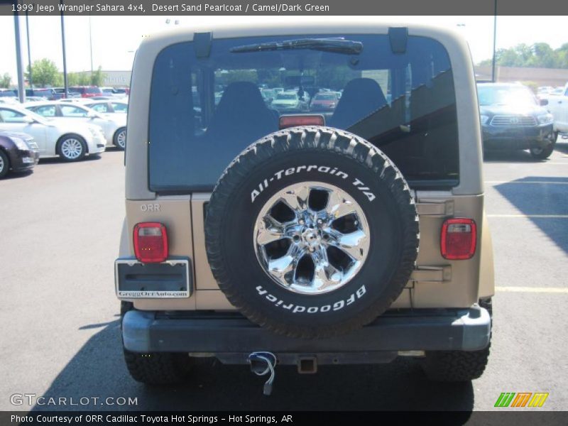Desert Sand Pearlcoat / Camel/Dark Green 1999 Jeep Wrangler Sahara 4x4
