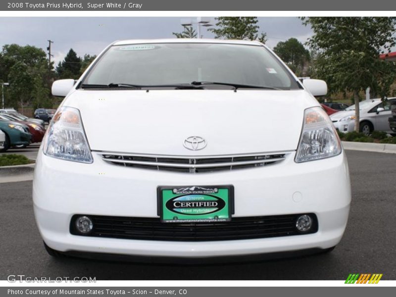 Super White / Gray 2008 Toyota Prius Hybrid