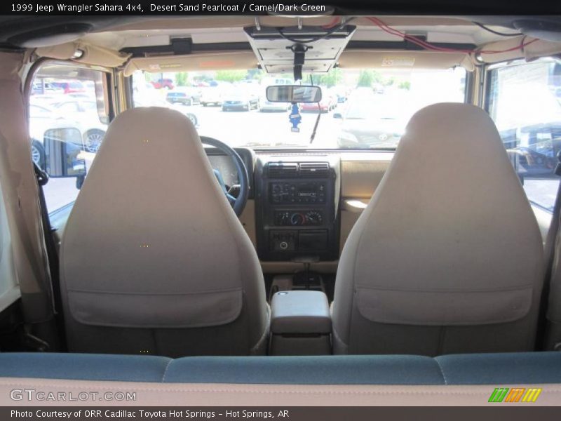 Desert Sand Pearlcoat / Camel/Dark Green 1999 Jeep Wrangler Sahara 4x4