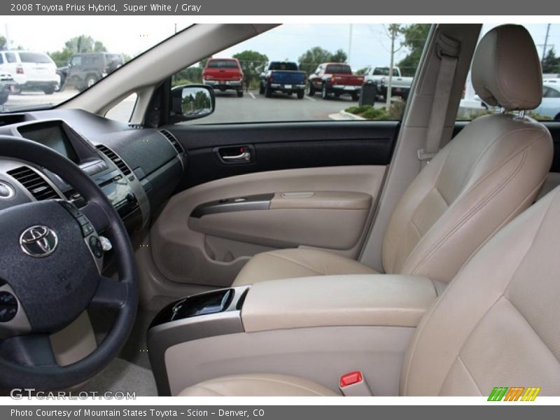 Super White / Gray 2008 Toyota Prius Hybrid