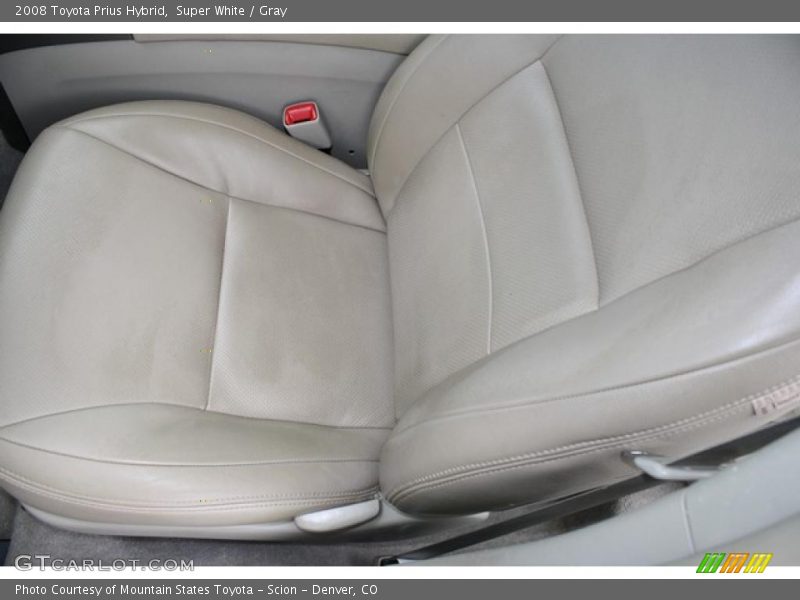 Super White / Gray 2008 Toyota Prius Hybrid