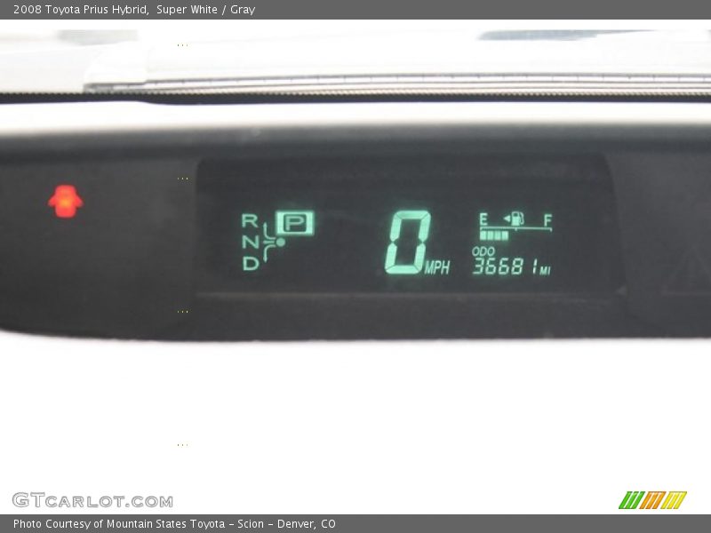 Super White / Gray 2008 Toyota Prius Hybrid