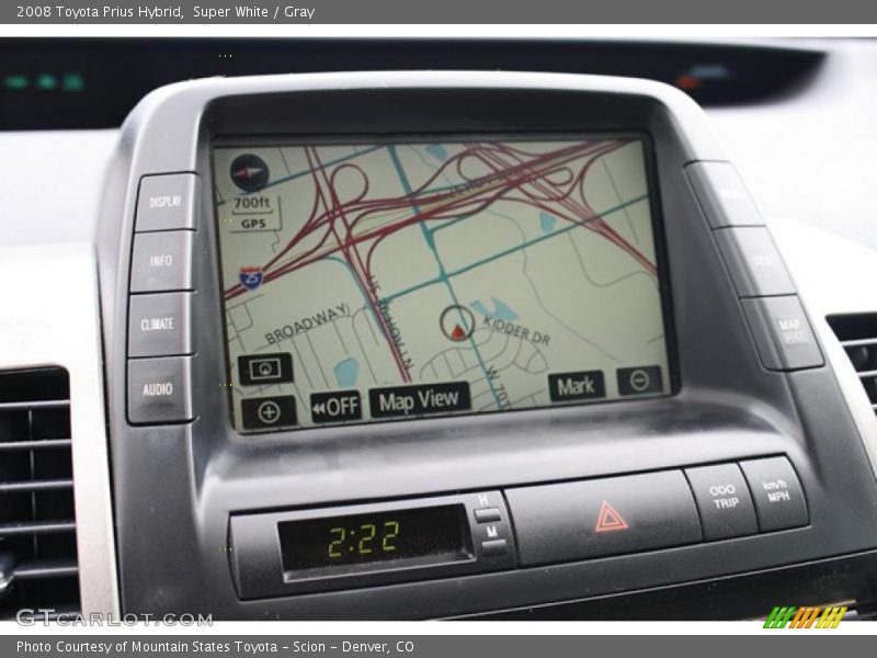 Super White / Gray 2008 Toyota Prius Hybrid