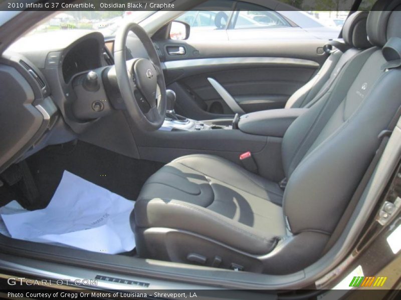  2010 G 37 Convertible Graphite Interior