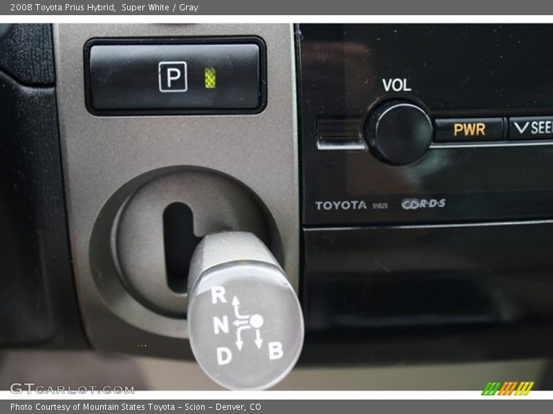 Super White / Gray 2008 Toyota Prius Hybrid