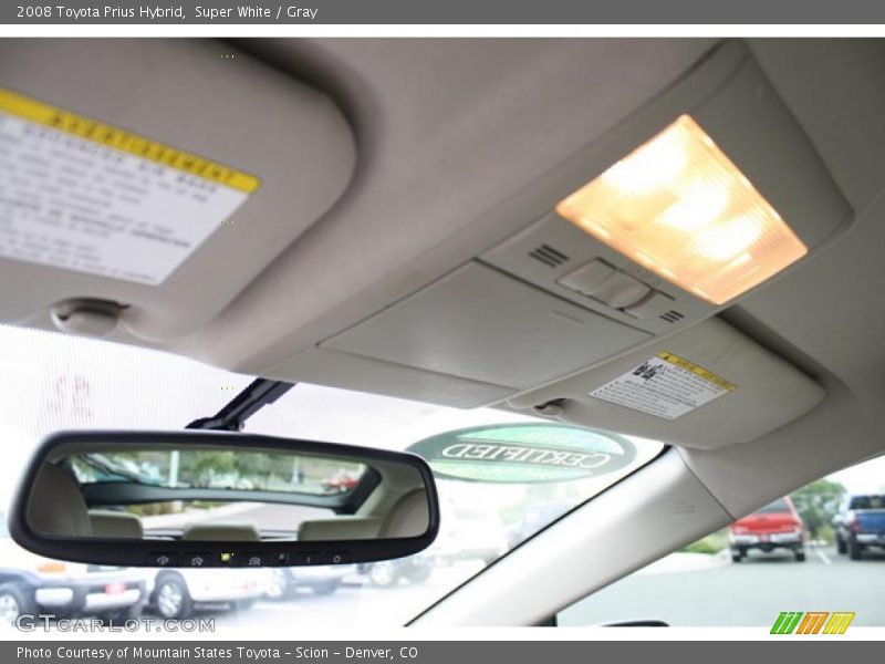 Super White / Gray 2008 Toyota Prius Hybrid